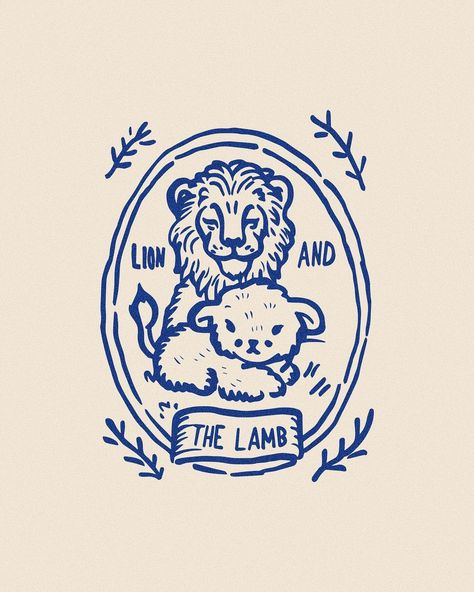 Noah Ramundal | Lion and The Lamb🦁🐑 (SOLD🔥) Download my mockups from my mockup pack. Easily drag and drop your designs to make them look like realistic… | Instagram Christian Iconography Art, Lion And Lamb Drawing Simple, Christian Logos Design, Biblical Line Art, Made In The Image Of God, Bible Sketches Art, Bible Graphic Design, Christian Clothing Brands, Christian Doodles