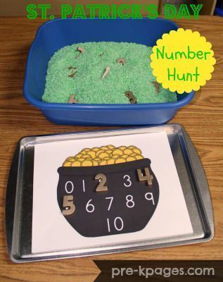 counting Maths Teacher, Pre K Pages, March Crafts, Prek Classroom, March Activities, St Patricks Day Crafts For Kids, St Patrick Day Activities, Maths Ideas, Learn Numbers