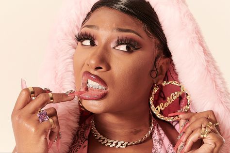 Pastel Pink Wallpaper Iphone, Pastel Pink Wallpaper, White Tuxedo, Megan Thee Stallion, Female Rappers, Pink Wallpaper Iphone, Pink Wallpaper, Boss Babe, Girl Face