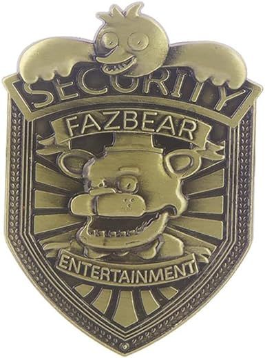 FNAF Badge FNAF Pin,Fazbear Halloween Teddy Bear Metal Alloy Brooch Jewelry, Game themed Decoration, Horror Role-Playing Decoration, Unisex, Halloween Brooch Gift : Amazon.co.uk: Fashion Fnaf Jewelry, Five Nights At Freddy's Costume, Freddy Costume, Halloween Teddy Bear, Oc Creation, Fnaf Security Guards, Fnaf Night Guards, Security Badge, Security Guard