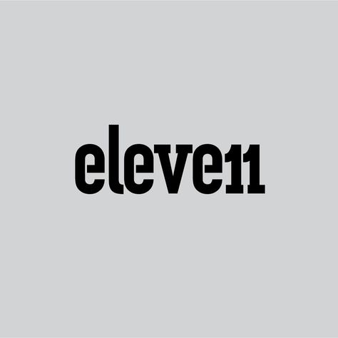 Eleven @danielcarlmatz     #logo #logoinspiration #logoplace #logolearn #branding #designinspiration #design 11 11 Logo, 11 Number Design, Logo With Numbers, Simple Logos, Graphics Background, Eleven Eleven, 365 Challenge, Typographic Logo Design, Clever Logo