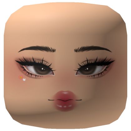 Cute Kpop Makeup Roblox Id Codes For Faces Kpop, Makeup Roblox Faces, Roblox Cute Face, Dti Roblox Custom Makeup, Roblox Face Codes Makeup, Roblox Makeup Faces, Roblox Makeup, Bloxburg Accessories, Face Roblox