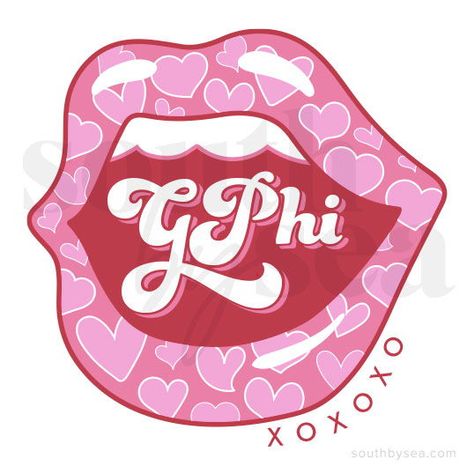 Gphi Graphics, Graphic Design Sorority, Sorority Sticker Designs, Pi Beta Phi Graphic Design, Gamma Phi Beta Painting, Gamma Phi Beta Canvas, Shiny Teeth, Pi Phi Graphic, Gamma Phi Beta Graphic