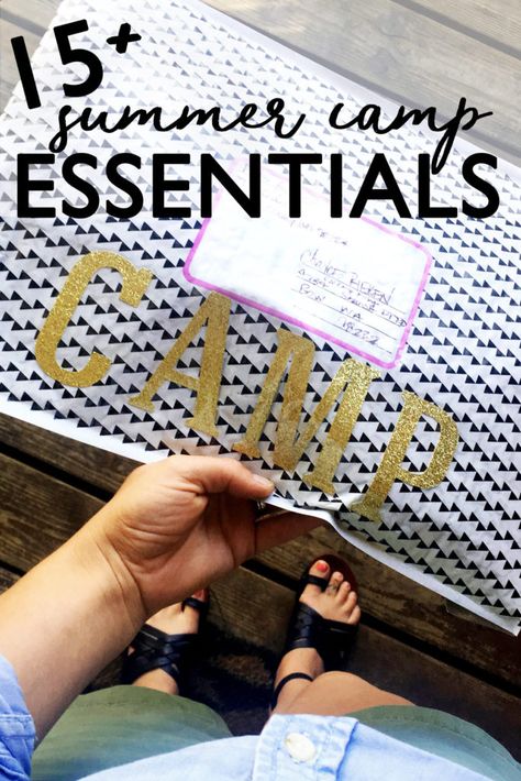 A Summer Camp Essentials + Camp Care Package so you can send your kid off for outdoor fun at sleepaway camp packed like a pro! Summer Camp Packing Guide | #Camp Care Kit #Ideas | sleepaway camp Camp Care Package Ideas For Girls Summer, Church Camp Essentials, Camp Gift Ideas, Sleepaway Camp Essentials, Sleepaway Camp Packing, Camp Care Package Ideas, Summer Camp Supplies, Summer Camp Essentials, Summer Camp Care Package