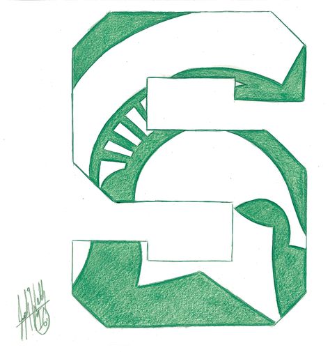 Michigan State Spartans Michigan State Tattoo Ideas, Michigan State Tattoo, Msu Art, Michigan State Spartans Logo, Michigan Tattoos, Michigan State Spartans Football, State Tattoos, Michigan State Football, State Crafts