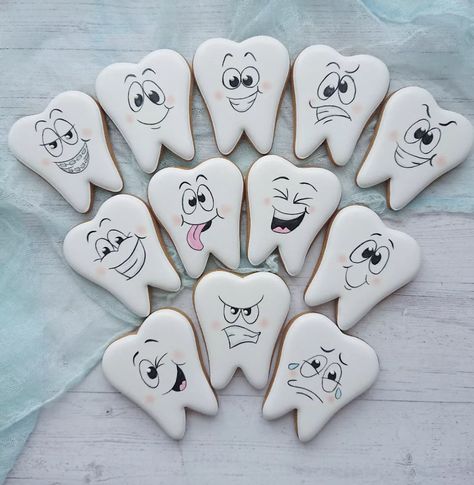 Dr Cookies Decorated, Teeth Cookies Decorated, Dental Cookies Decorated, Tooth Cookies Decorated, Dentist Cookies, Dental Cookies, Teeth Cookies, Tooth Cookies, Medical Cookies