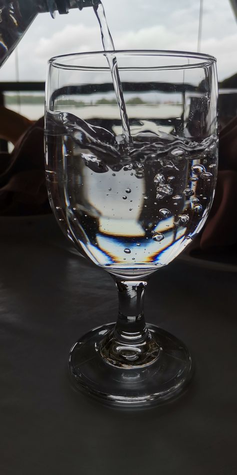 Pouring Water in glass cup Pouring Water Reference, Glass Cup Reference, Glass Reference Photo, Glass Of Water Photography, Water In A Cup, Water In Glass, Object References, Reflection Pictures, Pouring Water