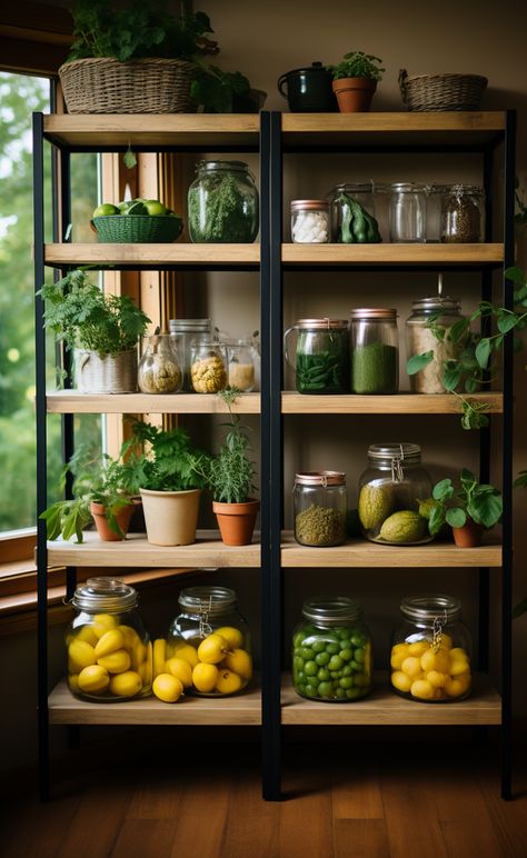 Fresh Produce Kitchen Storage, Kitchen Storage Display, Kitchen Veggie Storage, Vertical Storage Rack, Storing Vegetables In Kitchen, Veg Storage Ideas, Produce Wall Storage, Veggie Storage In Kitchen, Kitchen Fruit Storage Ideas