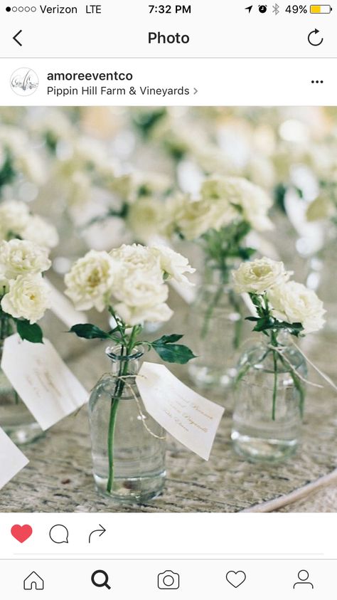 Escort name cards White Spray Roses, November Wedding, Name Card, Spray Roses, Bud Vase, Rehearsal Dinners, Name Cards, Bud Vases, Table Design