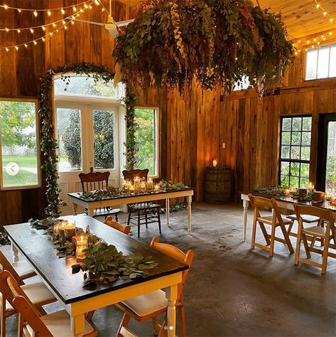 rustic chic greenery barn wedding at Hight Point Farm Small Barn Wedding, Snow Birds, Barn Wedding Inspiration, Intimate Wedding Reception, Small Barn, Rustic Wedding Reception, Micro Weddings, Simple Elegant Wedding, Rustic Weddings