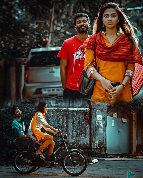 Raghuvaran Btech Movie Images, Love Couple Images Hd, Christ Painting, Bike Couple, Romantic Couple Images, Amala Paul, Movie Pic, Cute Couple Dp, B Tech