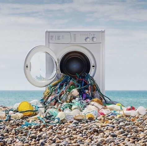 Microplastic pollution in fashion: synthetic vs plant-based textiles Textiles Projects, Trash Art, Marine Ecosystem, Water Pollution, Plastic Pollution, Environmental Issues, Environmental Art, Design Graphique, Cool Plants