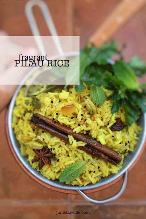 Pilau Rice Recipe, Yellow Rice Recipes, Valentines Food Dinner, Pilau Rice, Golden Rice, Rice Side Dish Recipes, Rice Side, Rice Varieties, Rice Side Dishes