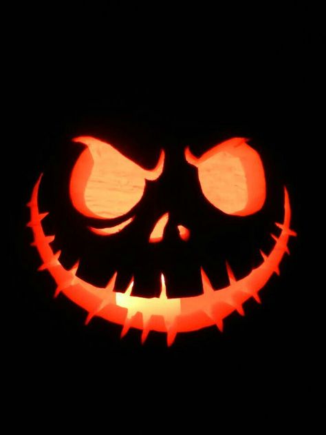 Jack Skellington Pumpkin Carving, Halloween Pumpkins Carvings Designs, Nightmare Before Christmas Pumpkin, Halloween Pumpkin Stencils, Jack Skellington Pumpkin, Scary Halloween Pumpkins, Jack The Pumpkin King, Pumkin Carving, Christmas Pumpkins