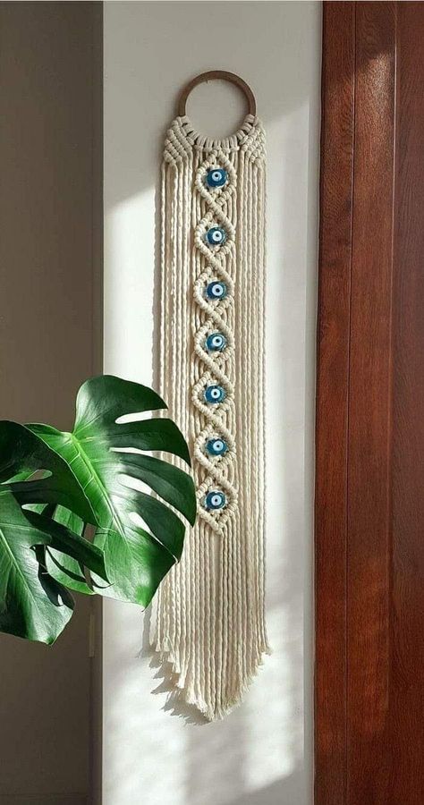 Dekorasi Bohemia, Simpul Makrame, Pola Macrame, Macrame Wall Hanging Tutorial, Tutorial Macramé, Macrame Wall Hanger, Macrame Plant Hanger Patterns, Macrame Home Decor, Macrame Knots Tutorial