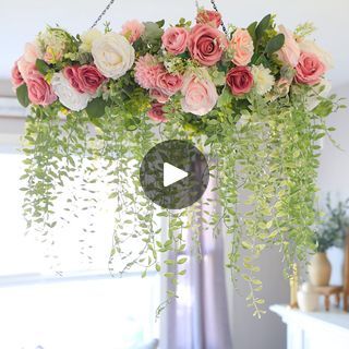 109K views · 5.1K reactions | Dollar Tree Floral Chandelier DIY
 #dollartreediy #dollartree #dollartreehacks #diy #weddingdecor #viral | BargainBethany | Jeppe Reil · Summer Energy Floral Chandelier Diy, Chandelier Diy, Summer Energy, Dollar Tree Hacks, Planting Ideas, Floral Chandelier, Diy Chandelier, Dollar Tree Diy, Dollar Tree