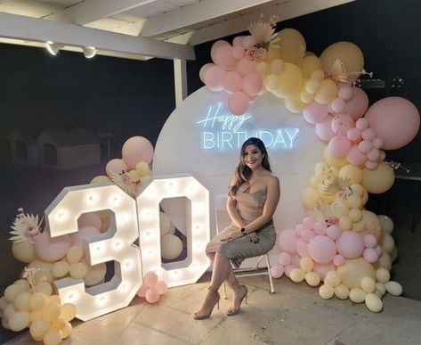 30th Bday Backdrop Ideas, 30th Birthday Backdrop, Birthday Deco, 30th Birthday Themes, Debut Photoshoot, Kelly 32, Birthday Photo Banner, 30 Birthday, 30th Bday