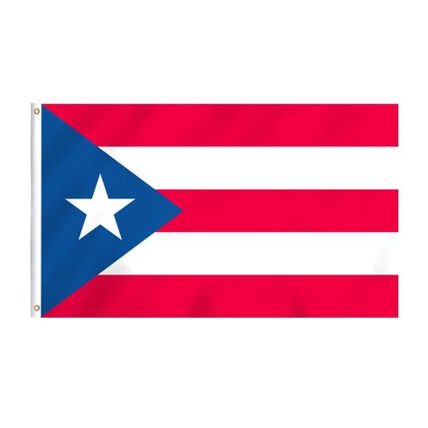 PRICES MAY VARY. - High-quality material: Made of durable polyester, this Magapro Puerto Rico flag is designed to withstand outdoor conditions and maintain its vibrant colors. - Large size: With dimensions of 3 X 5 feet, this Puerto Rican flag is perfect for displaying in your yard, on a flagpole, or at events to show your pride and support for Puerto Rico. - Brass grommets: The flag comes with sturdy brass grommets, allowing for easy installation and ensuring the flag stays securely attached ev Puerto Rican Flag Aesthetic, Puerto Rican Flag, Puerto Rican Culture, Puerto Rico Flag, Securely Attached, Puerto Rican, The Flag, Host A Party, Outdoor Settings