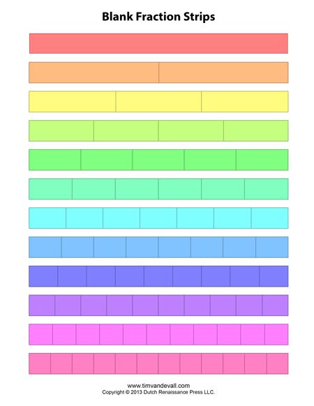 Fraction Bars, Place Value Chart, About Blank, Fourth Grade Math, School Tool, Free Math Worksheets, Circle Template, Math Time, Math Printables