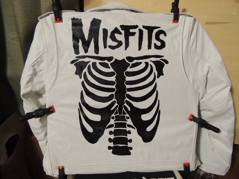 Rock Leather Jacket, Leather Jacket Patches, Punk Jacket, The Misfits, Nose Art, Patches Jacket, Punk Rock, Puma Jacket, Art Studio