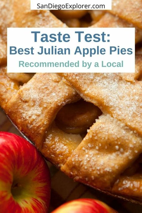 Julian California - Apple Pie in Julian - Day trip to Julian - 1 day in Julian, California - Things to do in Julian - Day trips from San Diego - San Diego Day Trips - Los Angeles Day Trips - Day Trips from Los Angeles - Western town California - Julian Bakeries Julian Apple Pie Recipe, Los Angeles Day Trips, Caramel Apple Crumble, Apple Pecan Pie, The Best Apple Pie, Julian California, Traditional Apple Pie, Pie Bakery, Individual Pies