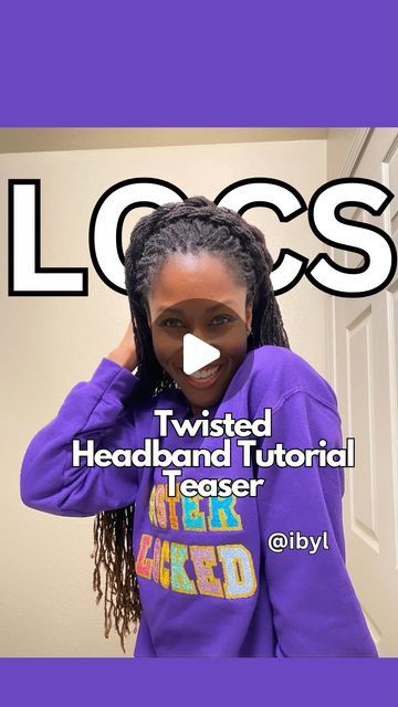 Loc Styles Short, Girl With Locs, Locs Long, Long Loc Styles, Traditional Locs, Birthday Look, Beautiful Locs, Headband Tutorial, Bookish Things