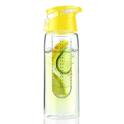 Asobu Pure Flavour 2 Go Water Bottle Only $7.00! https://becomeacouponqueen.com/asobu-pure-flavour-2-go-water-bottle-10-31/ Yellow Water Bottle, Pickle Vodka, Tritan Water Bottle, Fruit Infused Water Bottle, Infused Water Bottle, Cold Brew Coffee Maker, Real Coffee, Fruit Water, Variety Of Fruits