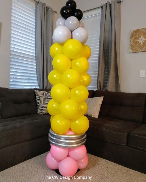 Pencil Balloon Arch, Back To School Balloon Columns, Crayon Balloon Arch, Back To School Balloon Backdrop, Crayola Balloon Decor, Crayon Balloon Column, Colorful Arch, School Balloons, Balloon Business