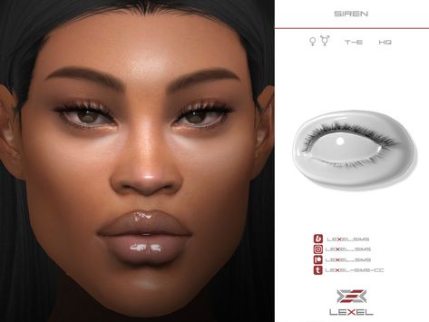 Sims 4 Siren Eyes, Sims Makeup, Sims 4 Hair Male, Sims 4 Piercings, Makeup Cc, Body Details, Sims 4 Anime, Cc Clothes, Skin Details