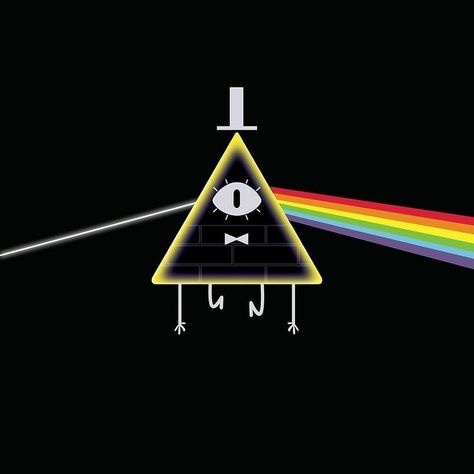 Bill Cipher, Gravity Falls, Pink Floyd, Gravity, Pink