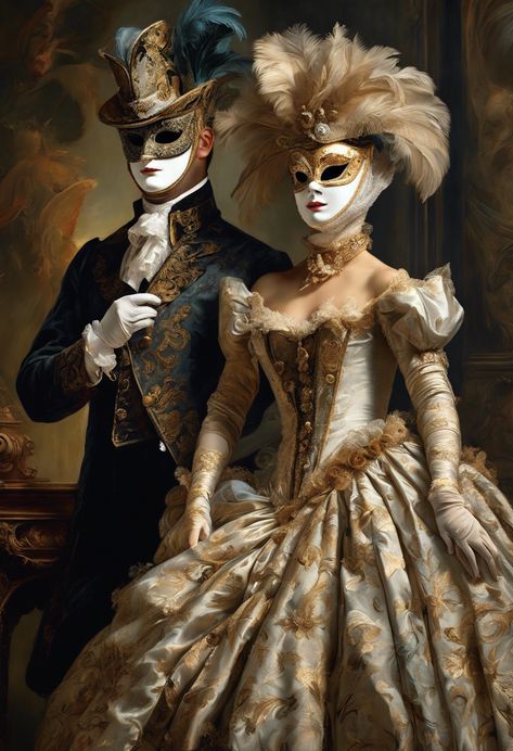 Masquerade Mystique Check more at https://paintlyx.com/masquerade-mystique/ Mascarade Ball, Masquerade Ball, Cool Art, Art