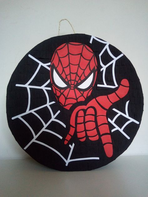 Follow me on Instagram as @MMPinatas Spiderman Pinata, Ideas Para Cumpleaños, Homemade Pinata, How To Make Pinata, Marvel Birthday Party, Birthday Pinata, Piñata Ideas, Happy Birthday Friends, Spiderman Birthday Party