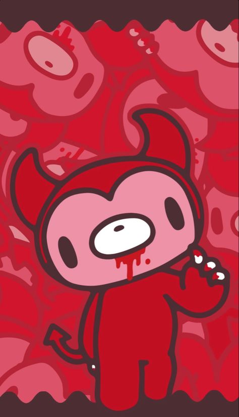 Gloomy Bear Wallpaper Iphone, Gloomy The Bear, Gloomy Bear Wallpaper, Gloom Bear, Phone Wallpaper Theme, Bear Halloween, Gloomy Bear, South Park Funny, Emo Wallpaper