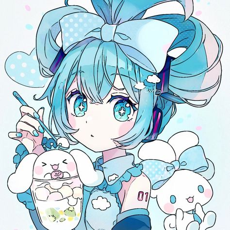 Sejarah Asia, Miku Hatsune Chibi, Miku Hatsune Vocaloid, Images Kawaii, Sanrio Wallpaper, 캐릭터 드로잉, Cute Doodle Art, Dessin Adorable, Kawaii Wallpaper