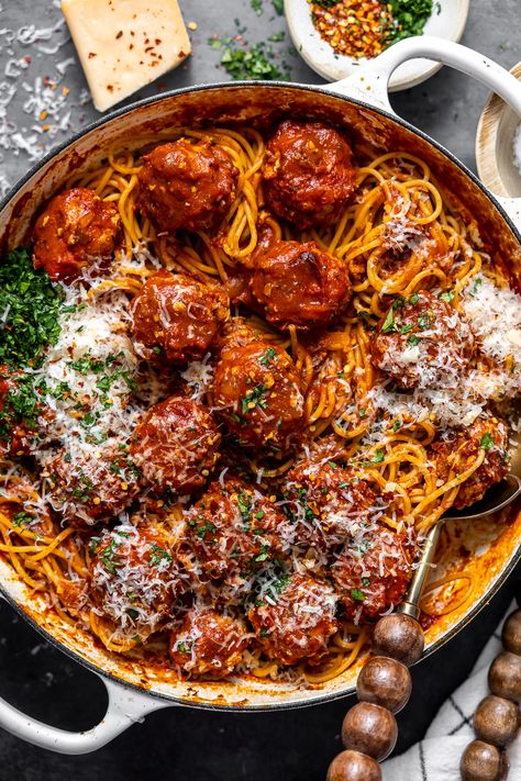 Spicy Turkey Meatballs-5 Pasta With Turkey Meatballs, Turkey Meatballs With Pasta, Spicy Italian Meatballs, Italian Turkey Meatballs, Type Of Pasta, Spicy Turkey, Cheesy Meatballs, Tender Meatballs, Turkey Meatball