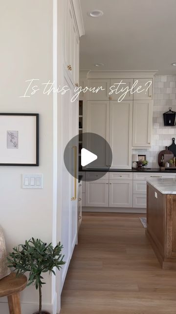 Leah White on Instagram: "SAVE for Inspiration and FOLLOW along for more!

When I designed our kitchen I knew I wanted an elevated, timeless design with a cozy, welcoming, and lived in feel. She sure is pretty when she’s clean but trust me, she does work hard 😆

Your Kitchen Design questions, answered! Make sure to SAVE these details! I spend hundreds of hours making design choices, and I hope I can save you a bit of headache! 

*please test paint colors in your space!! Paint varies greatly from home to home and room to room!* 

Kitchen Cabinets: Ben Moore Ballet White
Walls/Ceiling Ben Moore White Dove 
Island: Honed Shadow Storm Marble, custom stain on white oak
perimeter countertops: Leathered Absolute Black Granite
Backsplash Tile @bedrosianstile 
pendants @hudsonvalleylighting 
Cabin Ballet White Kitchen Cabinets, Ballet White Walls, Black Granite Backsplash, Shadow Storm Marble, Stain On White Oak, Ballet White, House Beautiful Kitchens, Granite Backsplash, Countertop Backsplash