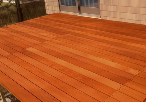 Red Balau Deck Balau Decking, Ipe Decking, Brazilian Cherry, Ipe Wood, Woodworking Carpentry, Building A Deck, Interior Floor, Flooring Options, Wood Deck