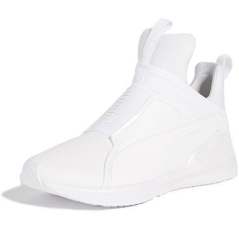 PUMA Fierce Chalet Trainers ($110) ❤ liked on Polyvore featuring shoes, sneakers, puma white, puma high tops, platform sneakers, high top shoes, white high-top sneakers and white platform shoes Sneakers Outfit Spring, Puma High Tops, Sneakers Outfit Work, Winter Sneakers Outfit, Adidas White Shoes, Sneakers Outfit Summer, White Platform Shoes, Sneakers Outfit Men, Nike Sneakers Outfit