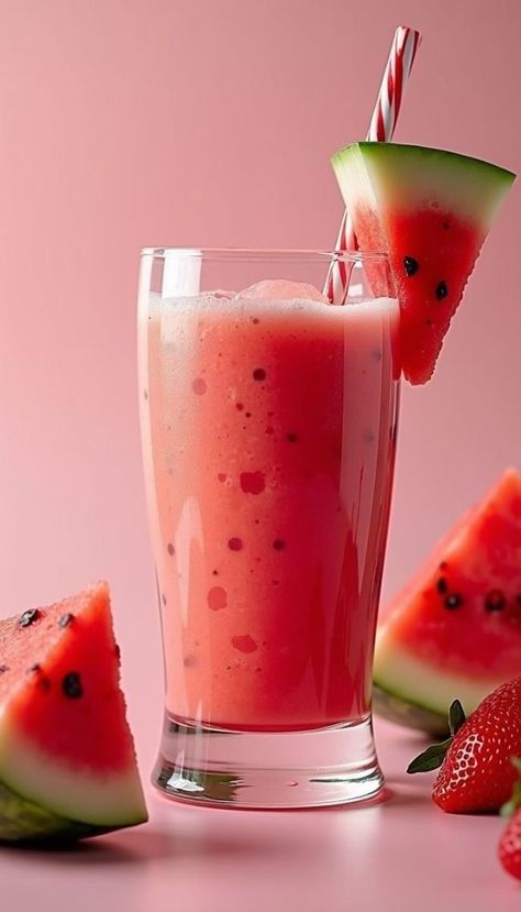 Watermelon Smoothie Recipe, Watermelon Smoothie Recipes, Ripe Watermelon, Watermelon Smoothie, Juicy Watermelon, Nutritious Snacks, Smoothie Recipe, Beat The Heat, How To Turn