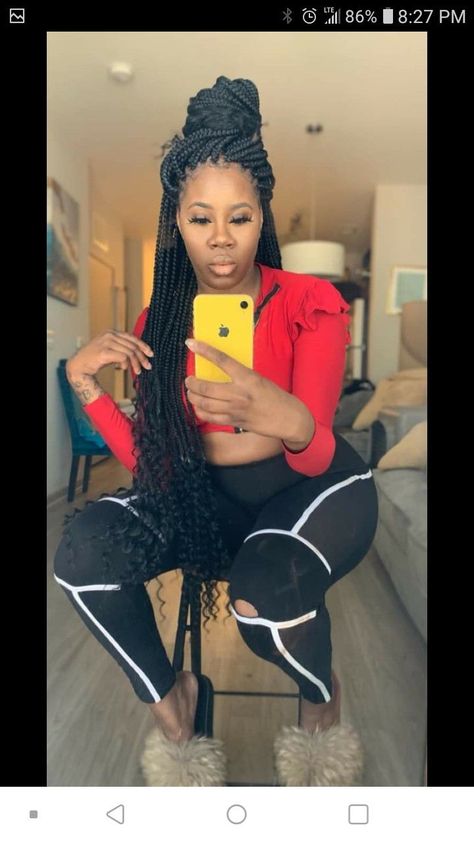 Traditional Box Braids, Groom Hairstyle, Box Braids With Curly Ends, Hairstyles For Winter, Braids With Curly Ends, Box Braids Pictures, 2 Braids, Rock Hairstyles, Big Box Braids