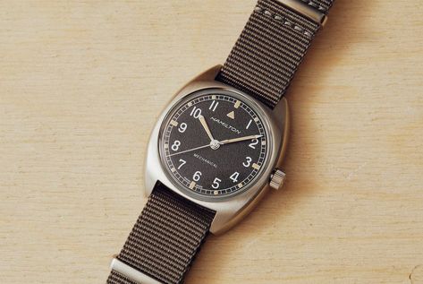 This Affordable New Military Watch Is Even Better Than the Vintage Original Hamilton Khaki Pilot, Broadway Hamilton, Hamilton Ventura, Vintage Military Watches, Hamilton Watches, Hamilton Jazzmaster, Hamilton Khaki Field, Hamilton Khaki, Military Aesthetic