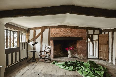 For Sale: Tudor House, Debenham, Suffolk | Inigo Tudor Style Homes Interior, Georgian Doors, Wooden Beams Ceiling, Tudor Cottage, Hall House, Interior Office, Inglenook Fireplace, Tudor Style Homes, Homes Interior