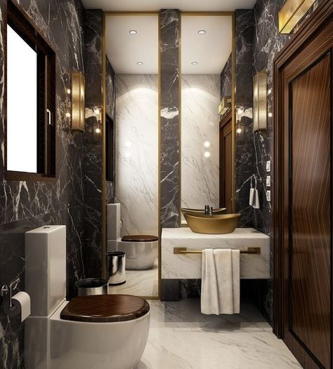 Discover the latest bathroom design trends for your amazing project, and create the bathroom of your dreams with these inspirational design ideas! #bathroomdecoration #bathroomdesign #luxurybathroom #luxurybathroomdesign #luxurybathroomvanities #luxurybathroomdecor  #interiordesign #interiordesigninspiration #interiordesignideas White Brown Bathroom, Wc Luxury, Luxury Bathroom Master Baths, Modern Luxury Bathroom, Neoclassical Interior, Steam Showers Bathroom, Brown Bathroom, Bathroom Spa, Bathroom Design Luxury