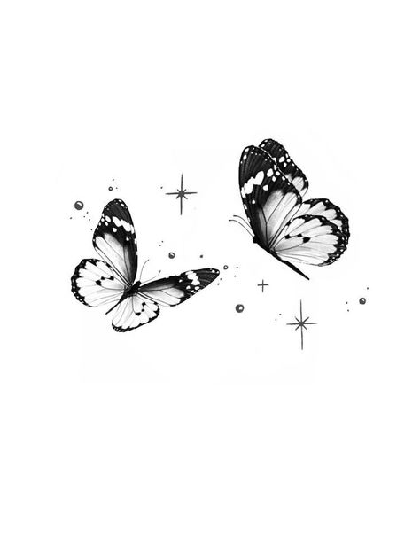 Butterfly Tattoo Belly, Fineline Butterfly Tattoo, Unique Butterfly Tattoo Designs, Tattoo Papillon, Butterfly Wing Tattoo, Butterfly Tattoo Design, Butterfly Tattoos Images, Borboleta Tattoo, Butterfly Tattoo Stencil