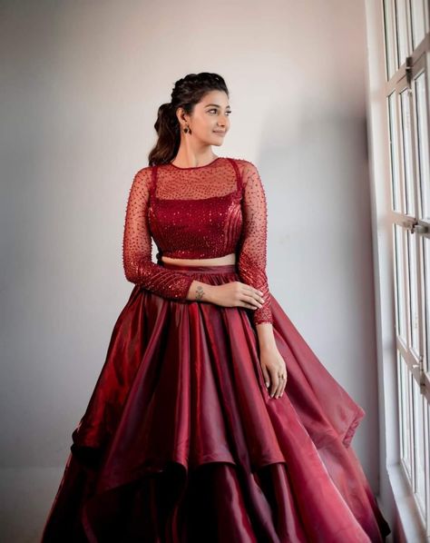 Satin Saree Blouse, Priya Bhavani Shankar, Trendy Outfits Indian, Gown Skirt, Satin Saree, Embroidered Blouse Designs, Indian Fashion Dresses, Saree Blouse Designs, Actress Photos