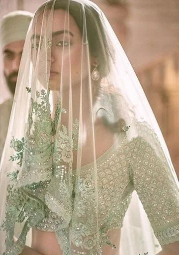 Mint Lehenga, Indian Wedding Fashion, Nikkah Dress, Outfit Essentials, Muslim Wedding Dresses, Gothic Wedding Dress, Indian Bridal Dress, Vogue India, Indian Bridal Outfits