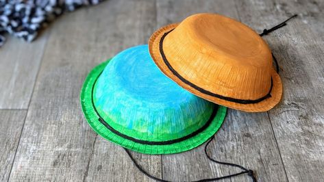 How to Make Your Own Safari Hat - Go Places With Kids Binocular Craft, Hat Images, Make Your Own Hat, Kids Craft Gifts, Hat Template, Holiday Program, Diy Costumes Kids, Safari Hat, Curious Kids