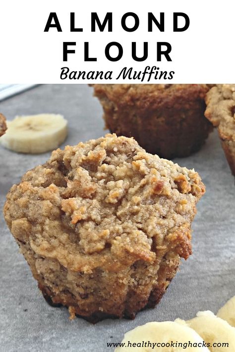 Banana Protein Muffins Almond Flour, High Fiber Homemade Bread, Almond Flour Banana Nut Muffins, High Fiber Muffins, Almond Flour Banana Muffins, High Protein Muffins, Almond Flour Banana, Banana Protein Muffins, Almond Flour Muffins