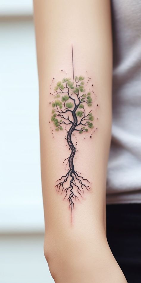 Nature Hand Tattoo, Symbols Of Strength Tattoos, Tattoo Tree, Majestic Tree, Tree Tattoos, Tasteful Tattoos, Latest Tattoos, Radiant Energy, Tree Of Life Tattoo