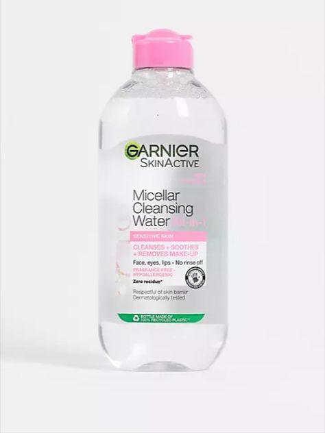 Garnier Micellar Cleansing Water, Gentle Face Cleanser, Garnier Micellar, Cleansing Water, Micellar Cleansing Water, Skin Cleanse, Water Cleanse, Care Skin, Makeup Items